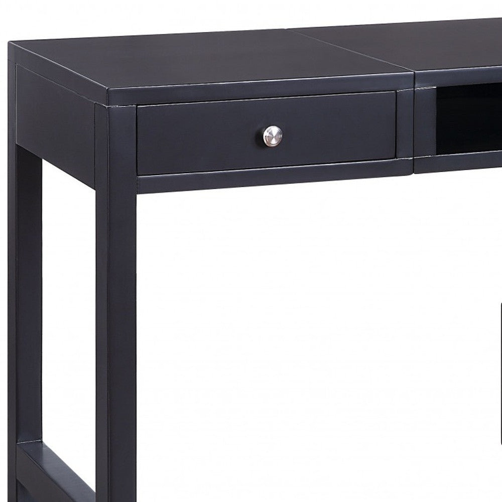 48" Black Writing Desk-Desks-DECOROLALA