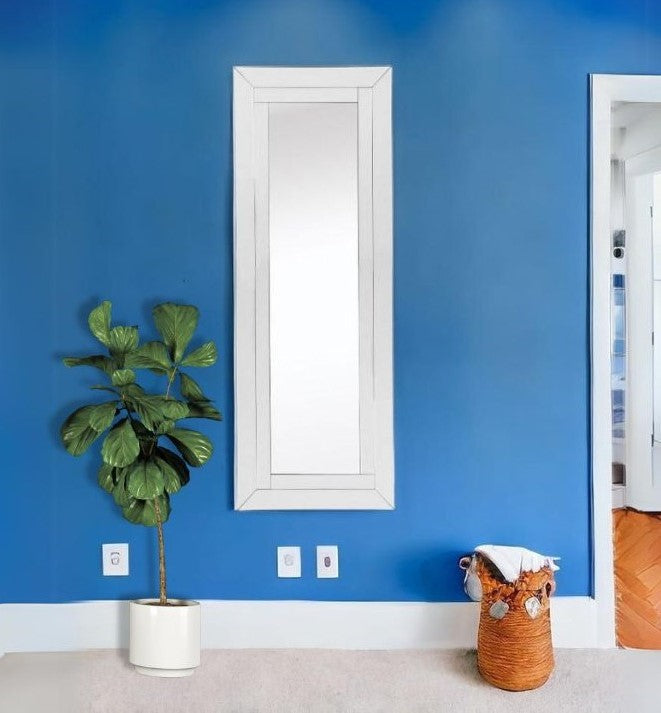 48" Clear Glass Framed Full Length Hanging Mirror-Mirrors-DECOROLALA