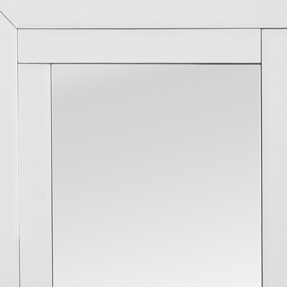 48" Clear Glass Framed Full Length Hanging Mirror-Mirrors-DECOROLALA