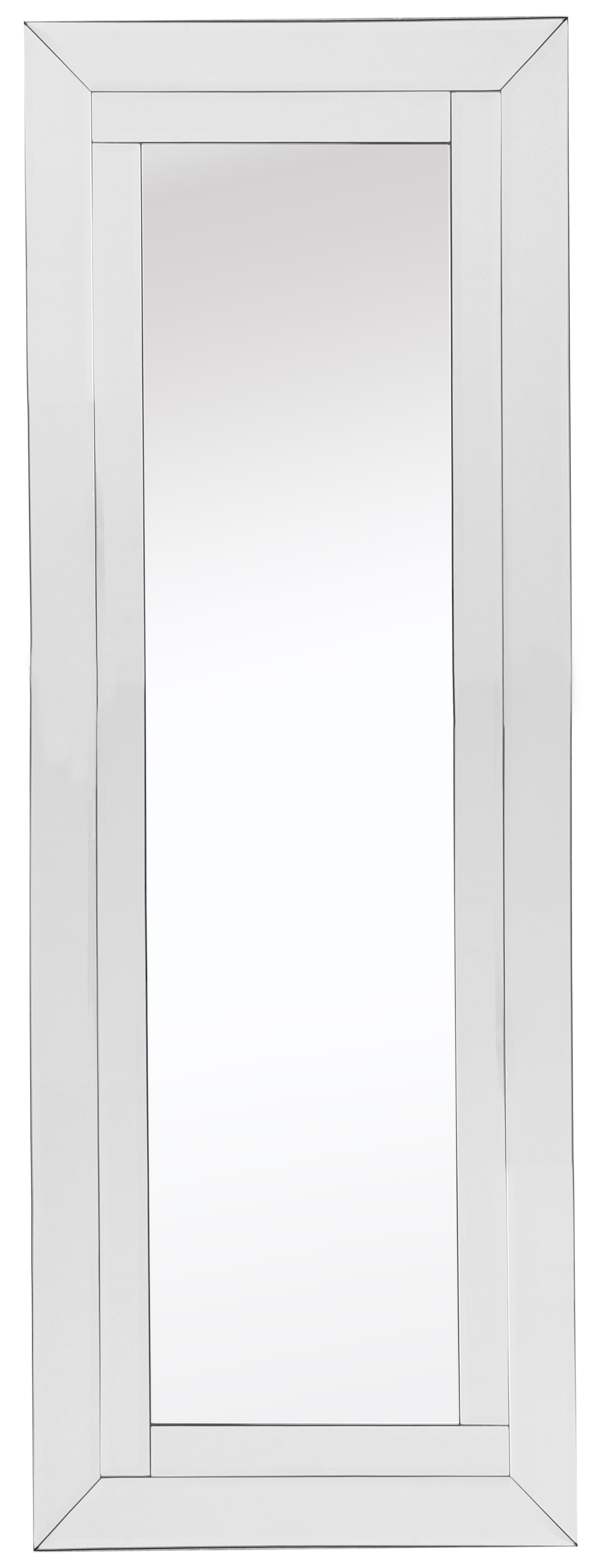 48" Clear Glass Framed Full Length Hanging Mirror-Mirrors-DECOROLALA