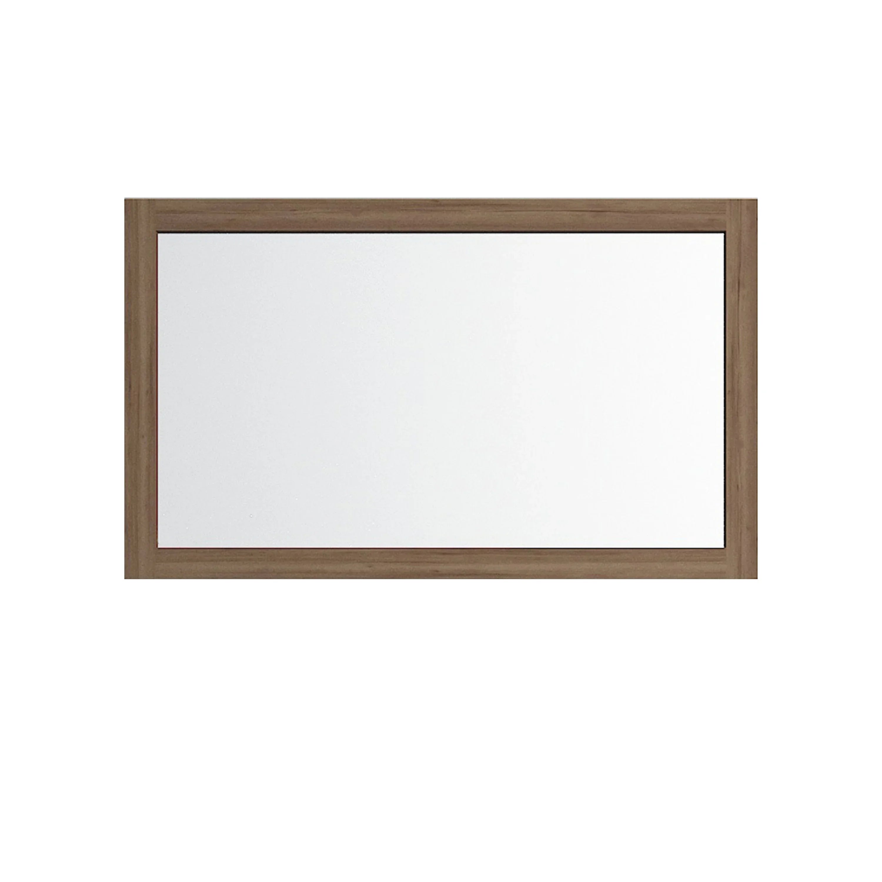48" Frosted Oak Rectangular Framed Mirror - Designed for Horizontal & Vertical Installation