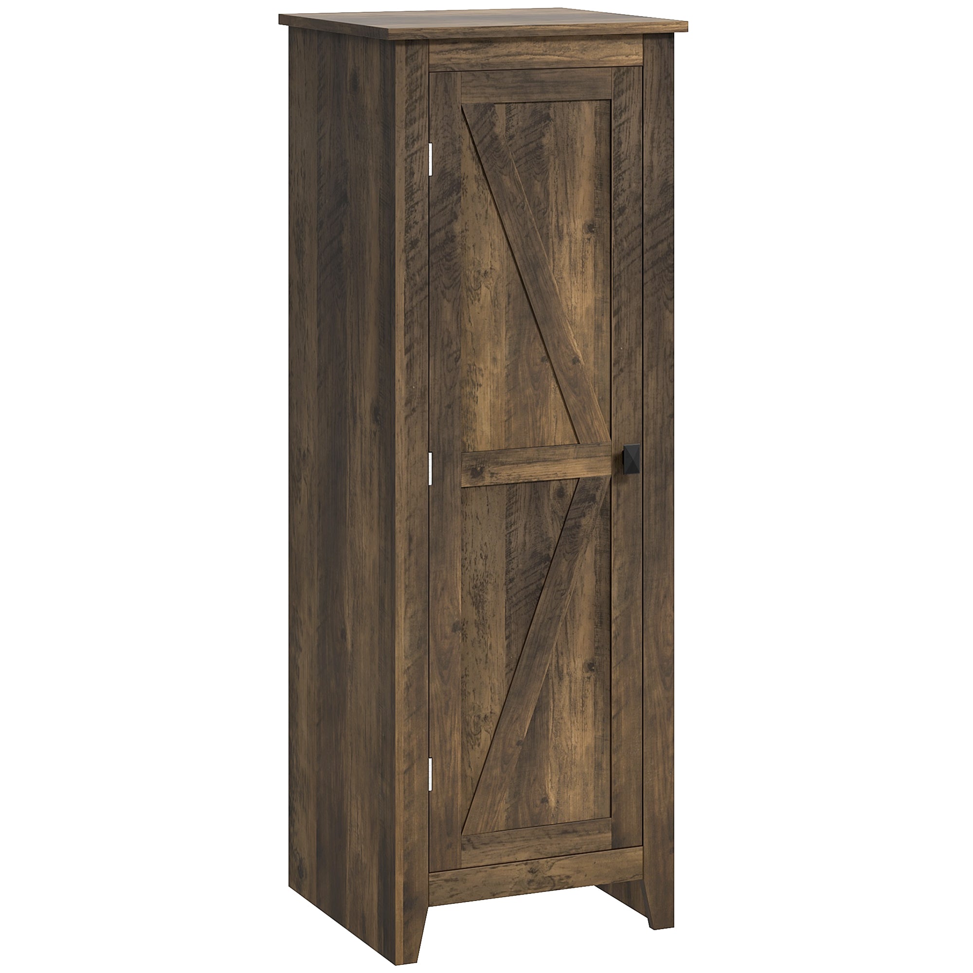 48" Farmhouse Kitchen Pantry Cabinet - Brown Wood Grain-Home Furnishings > Storage & Organization > Kitchen Pantry Cabinets-DECOROLALA