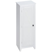 48" Farmhouse Kitchen Pantry Cabinet - White Barn Door-Home Furnishings > Storage & Organization > Kitchen Pantry Cabinets-DECOROLALA