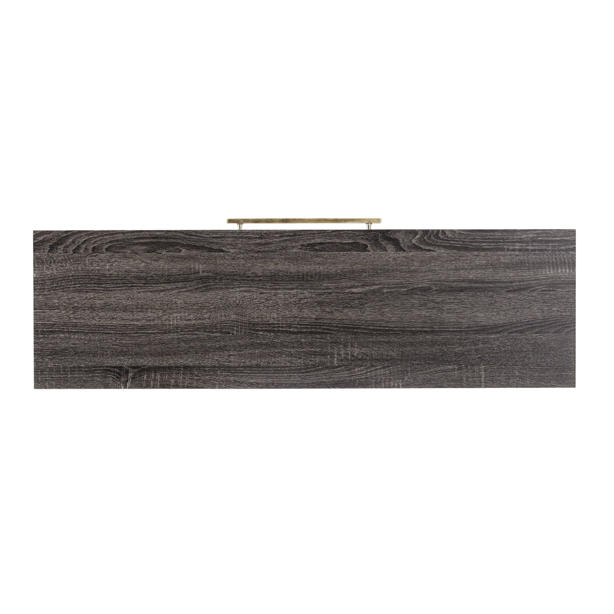 48" Gray and Gold Frame Console Table And Drawers-Console Tables-DECOROLALA