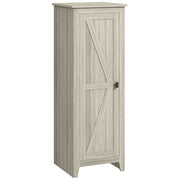 48" Kitchen Pantry Cabinet - Grey Wood Grain Barn Door-Home Furnishings > Storage & Organization > Kitchen Pantry Cabinets-DECOROLALA