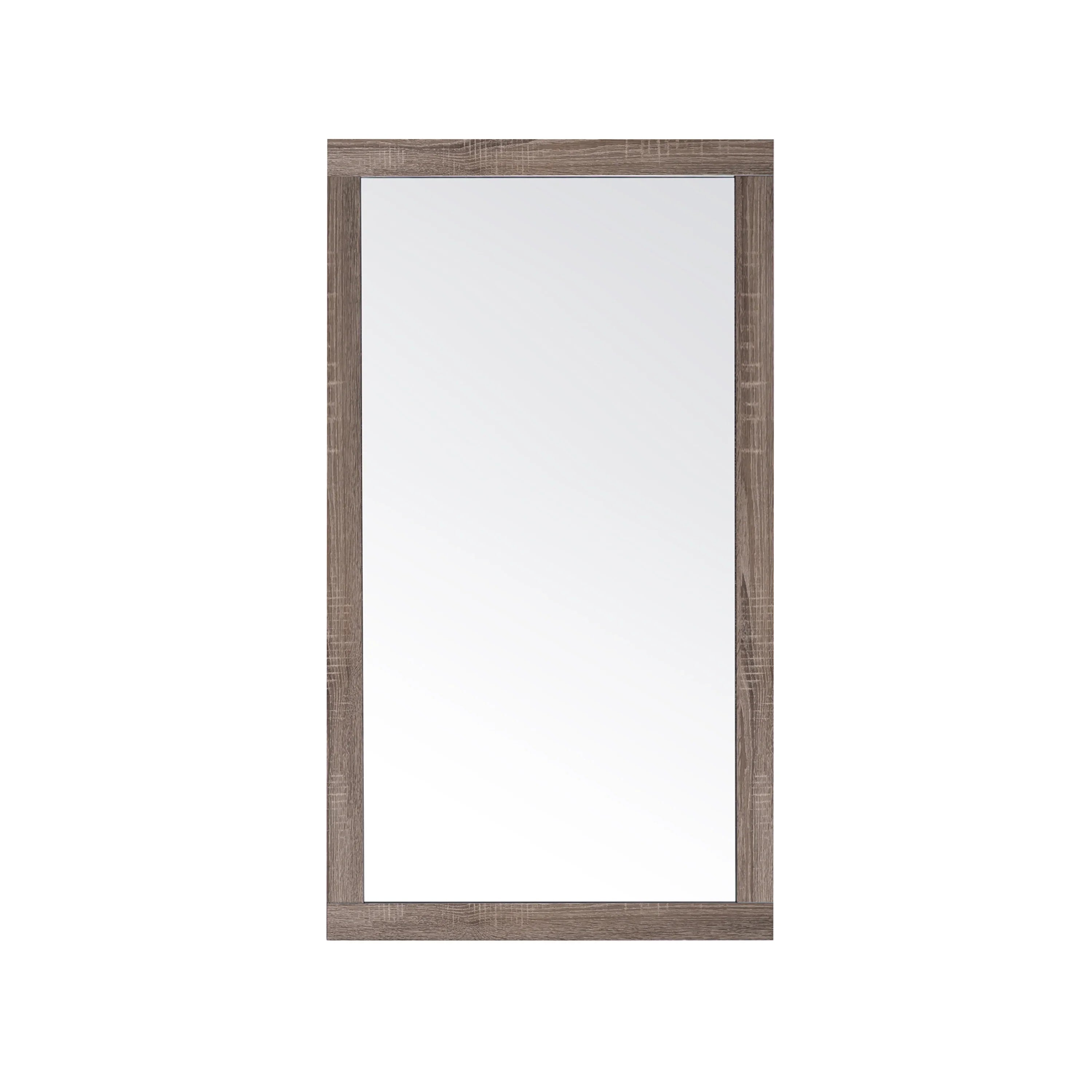 48" Rectangular Mirror with Soft Oak Frame-Mirror-DECOROLALA
