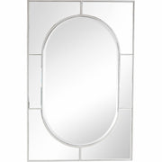 48" Silver Metal Framed Accent Mirror-Mirrors-DECOROLALA
