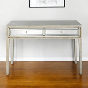 48" Silver Mirrored Glass Console Table-Console Tables-DECOROLALA
