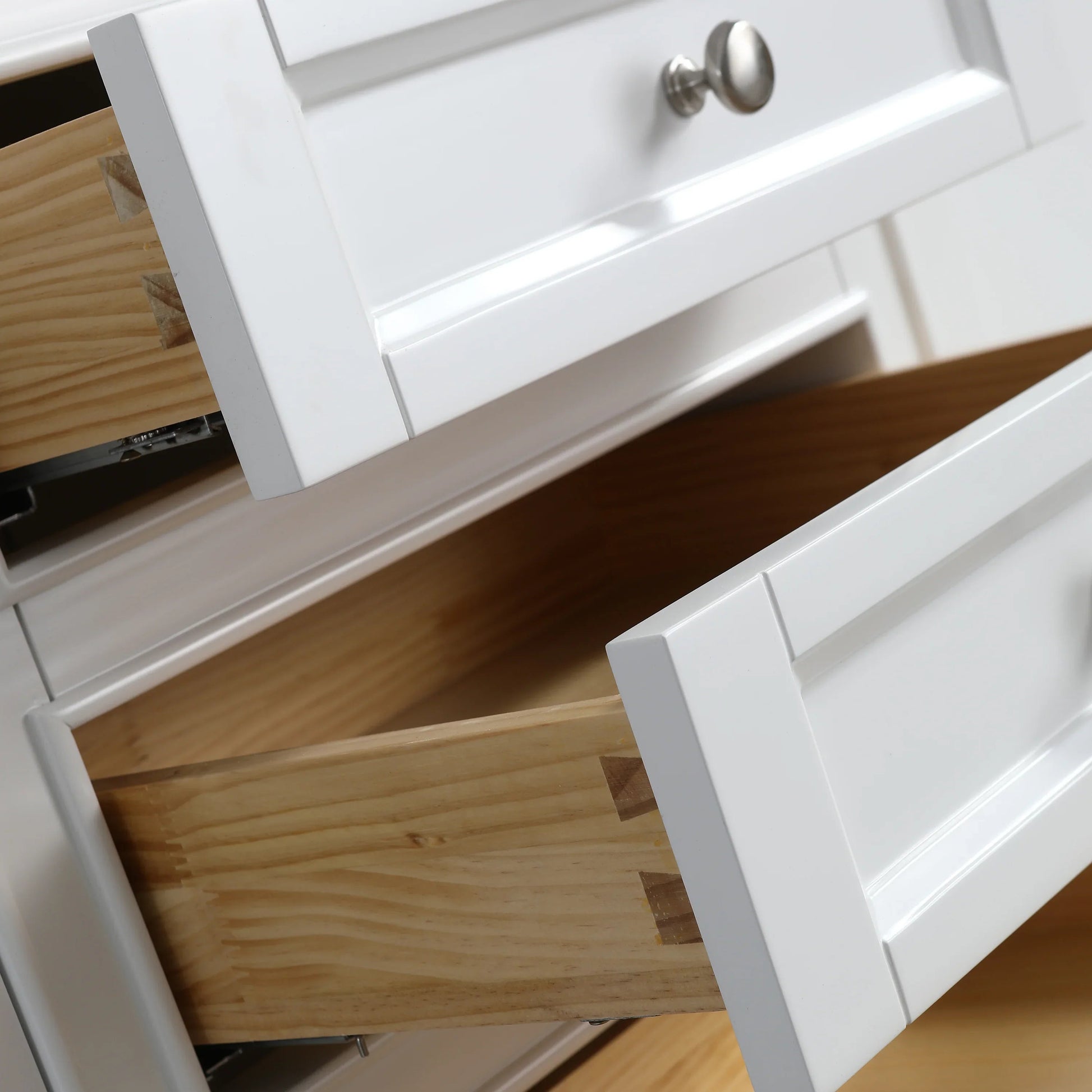 48" White Freestanding Bathroom Vanity with Solid White Quartz Countertop-Migration_Bathroom Vanities-DECOROLALA