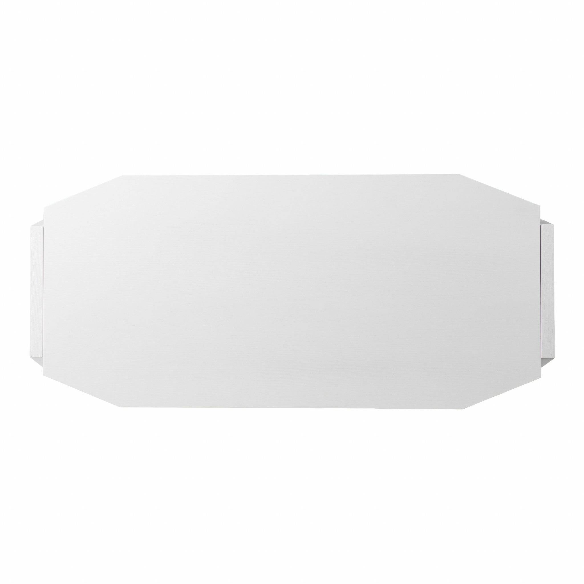 48" White Writing Desk With Two Drawers-Desks-DECOROLALA