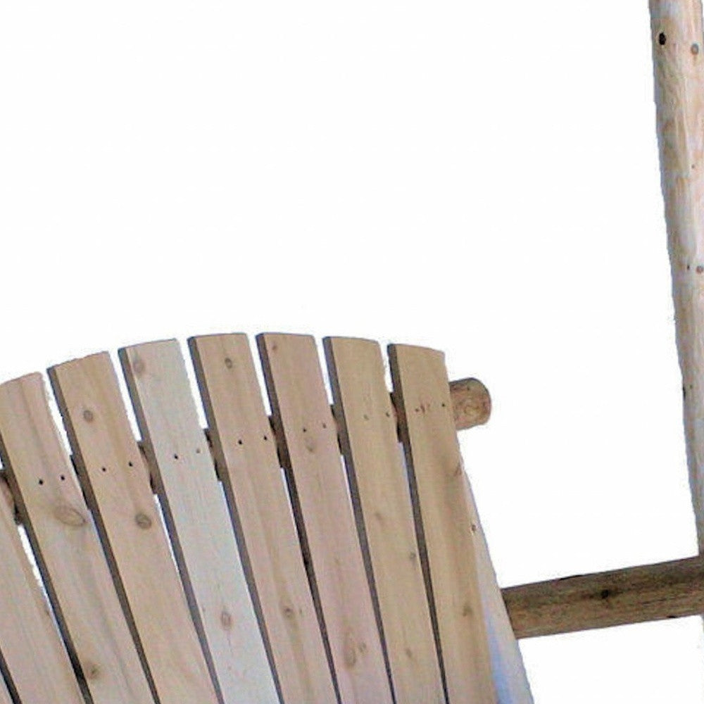48" X 24" X 48" Natural Wood Porch Swing-Outdoor Chairs-DECOROLALA