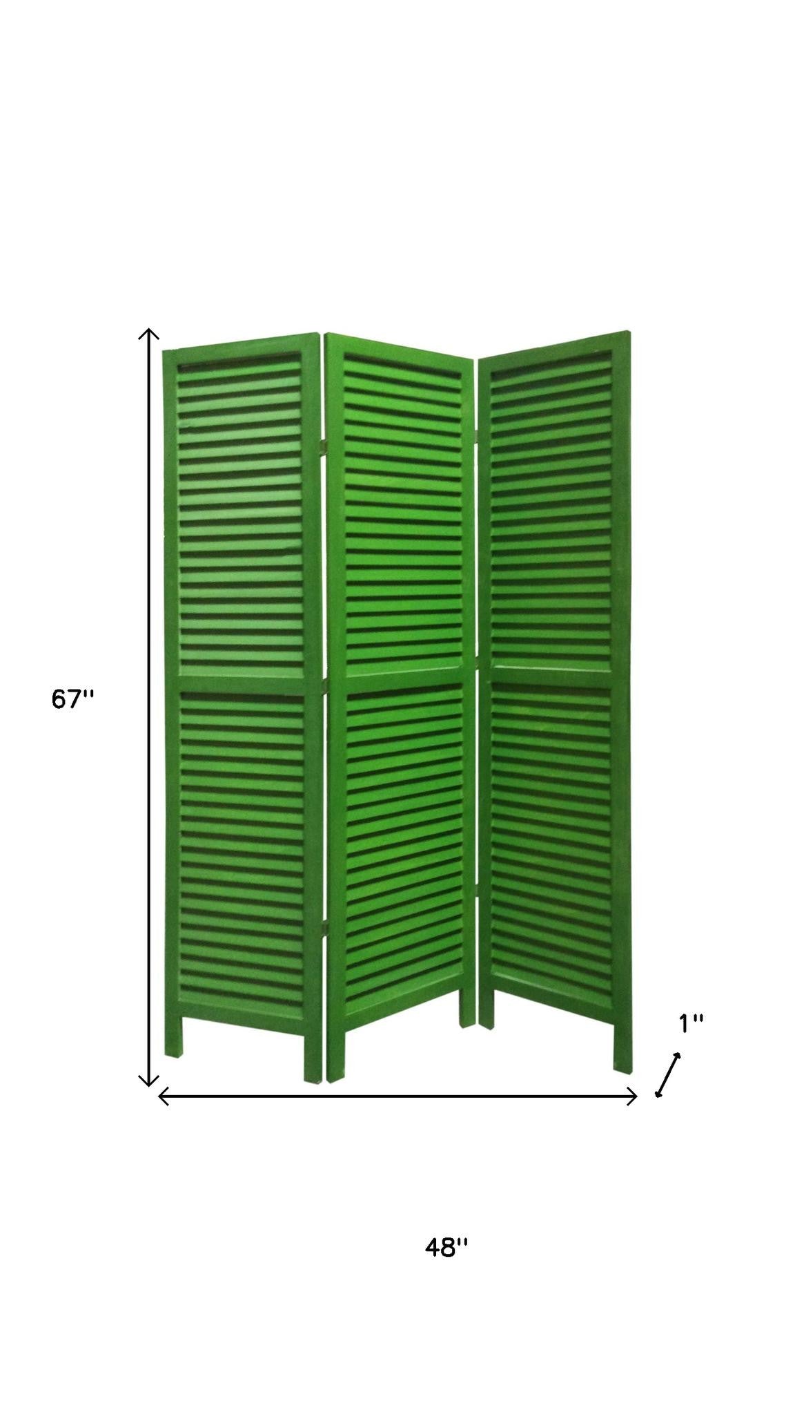 48 X 67 Black Wood Shutter - Screen-Room Dividers-DECOROLALA