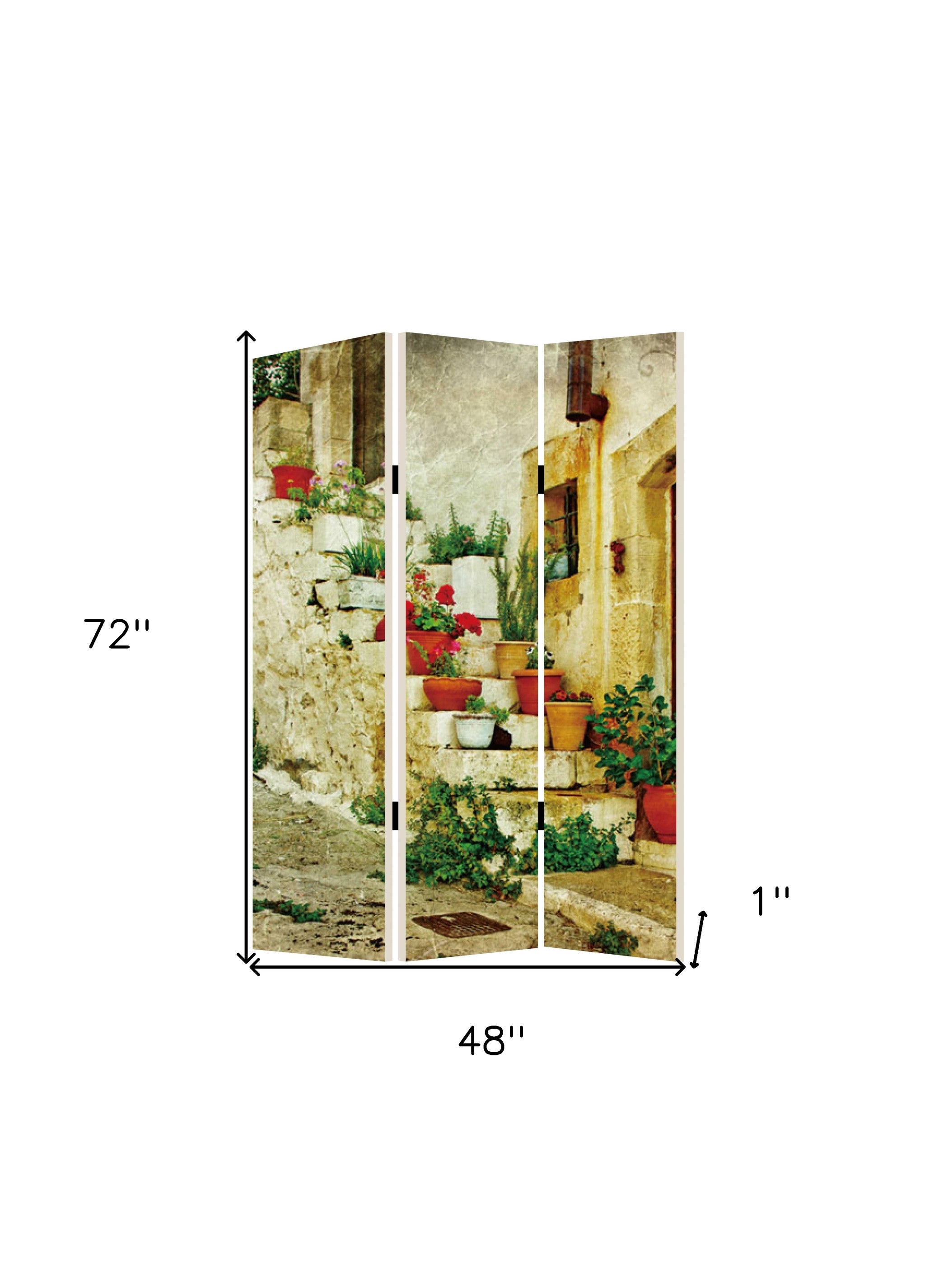 48 X 72 Multi Color Spanish Tidings Screen-Room Dividers-DECOROLALA