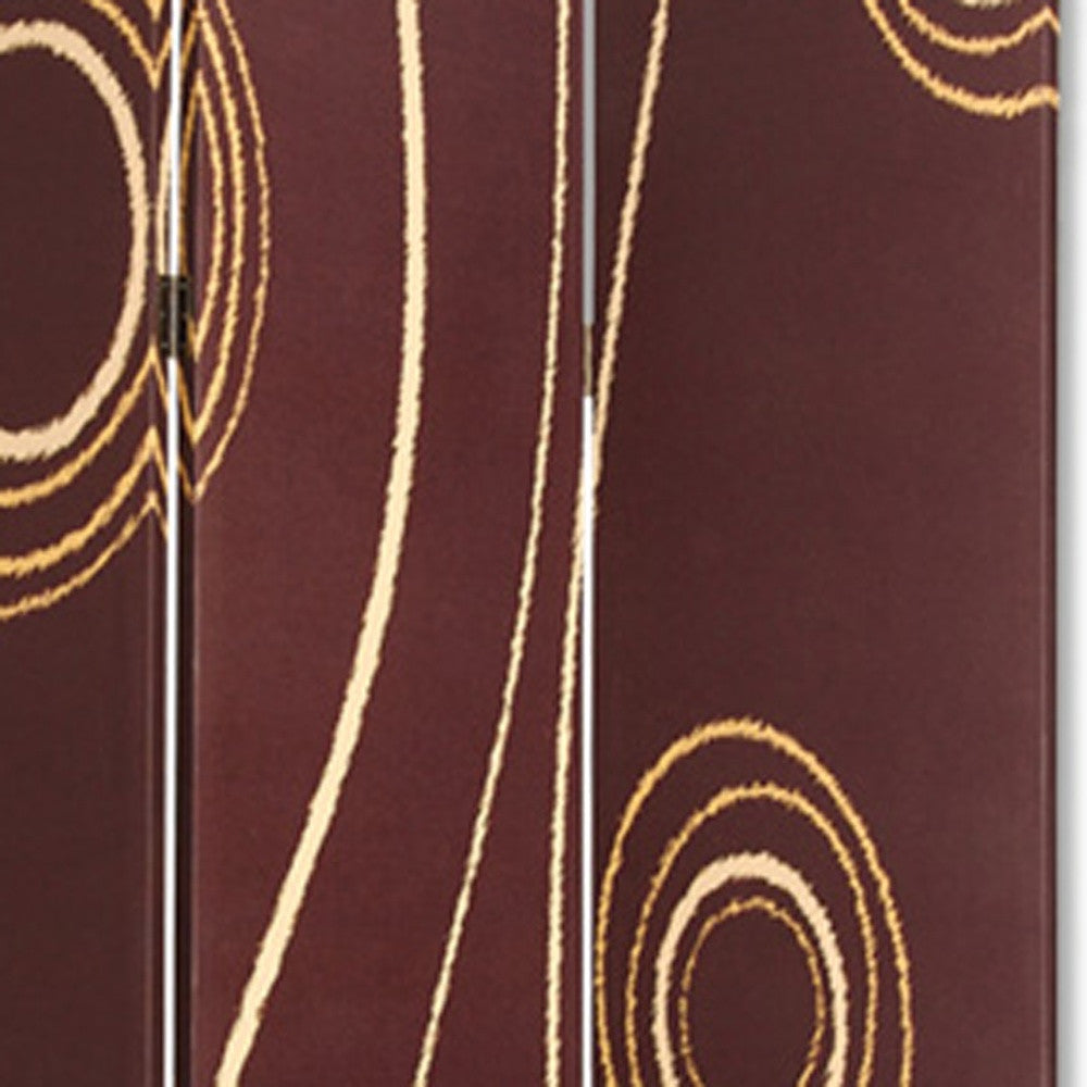 48" X 72" Multi Color Wood Canvas 3 Panel Screen-Room Dividers-DECOROLALA