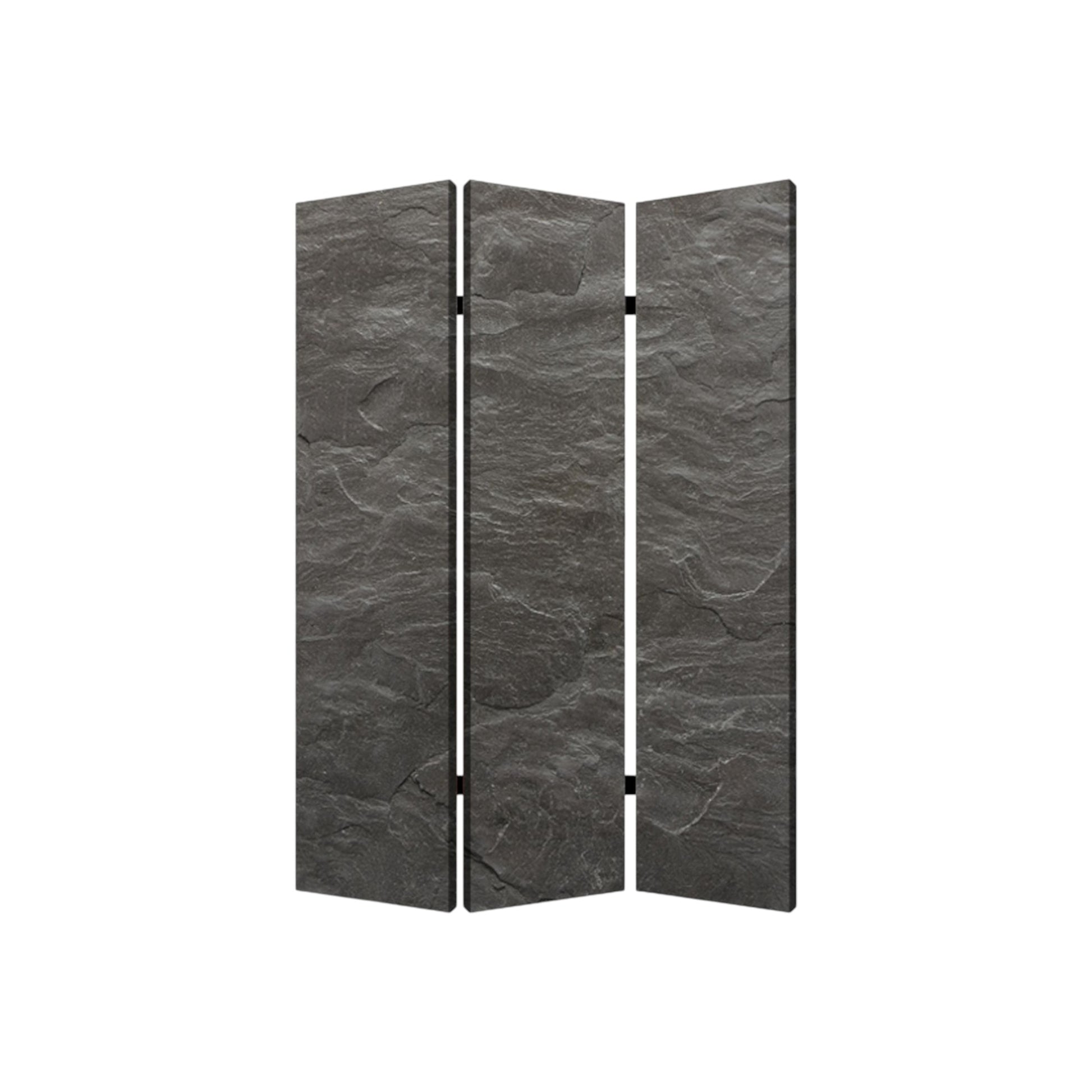 48" X 72" Multi Color Wood Canvas Black Slate Screen-Room Dividers-DECOROLALA