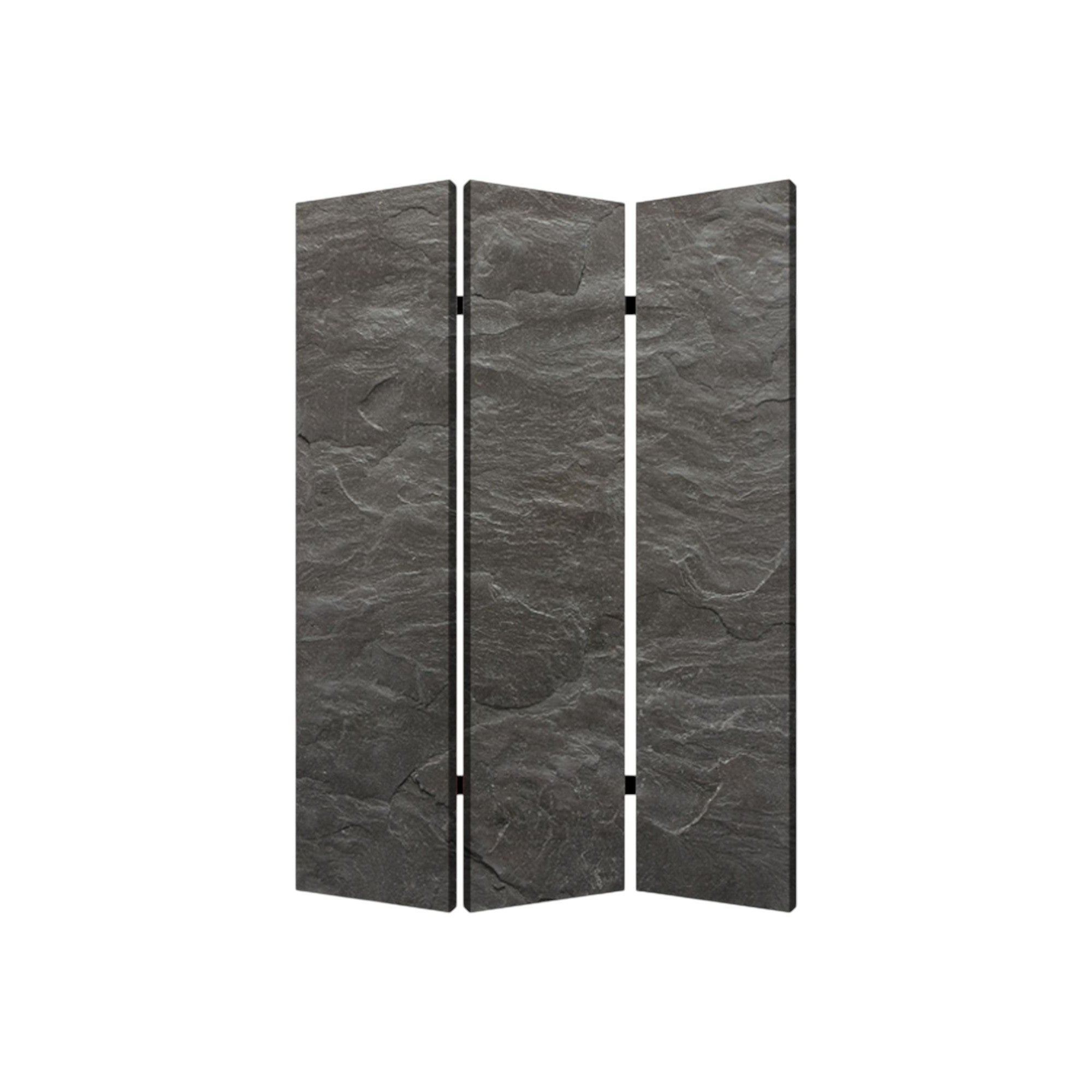 48" X 72" Multi Color Wood Canvas Black Slate Screen-Room Dividers-DECOROLALA