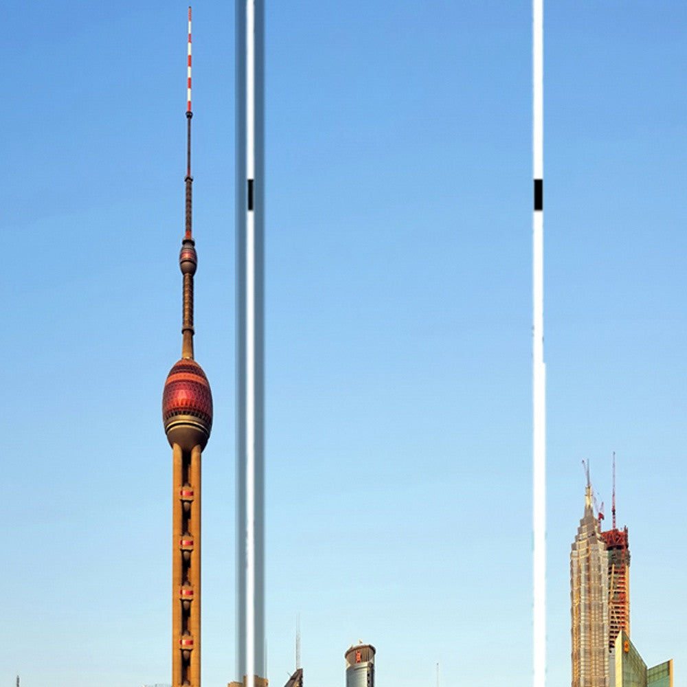 48" X 72" Multi Color Wood Canvas China Screen-Room Dividers-DECOROLALA