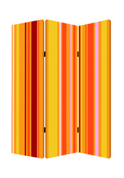48 X 72 Multi Color Wood Canvas Deep Saffron Screen-Room Dividers-DECOROLALA