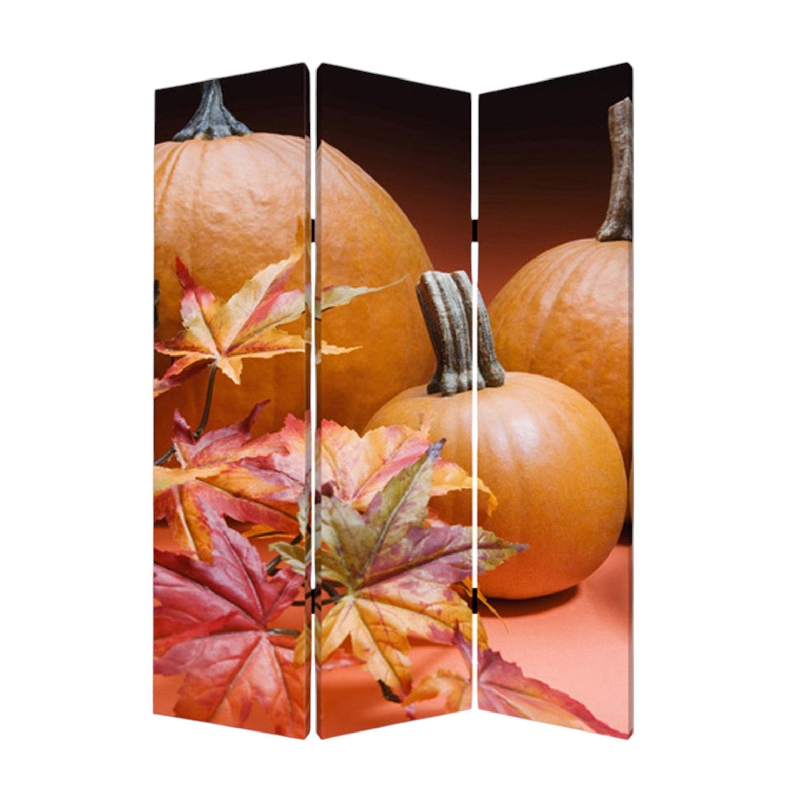 48 X 72 Multi Color Wood Canvas Harvest Screen-Room Dividers-DECOROLALA