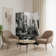 48 X 72 Multi Color Wood Canvas New York City Screen-Room Dividers-DECOROLALA