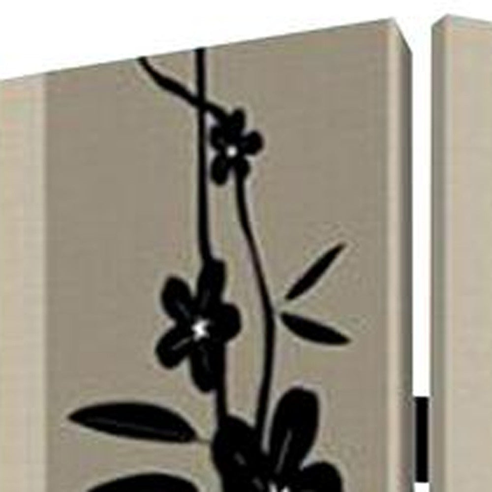 48" X 72" Multi Color Wood Canvas Plum Blossom Screen-Room Dividers-DECOROLALA