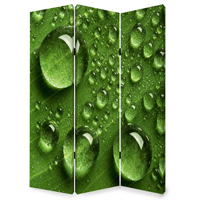 48" X 72" Multi Color Wood Canvas Rain Screen-Room Dividers-DECOROLALA