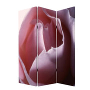 48 X 72 Multi Color Wood Canvas Rose Screen-Room Dividers-DECOROLALA