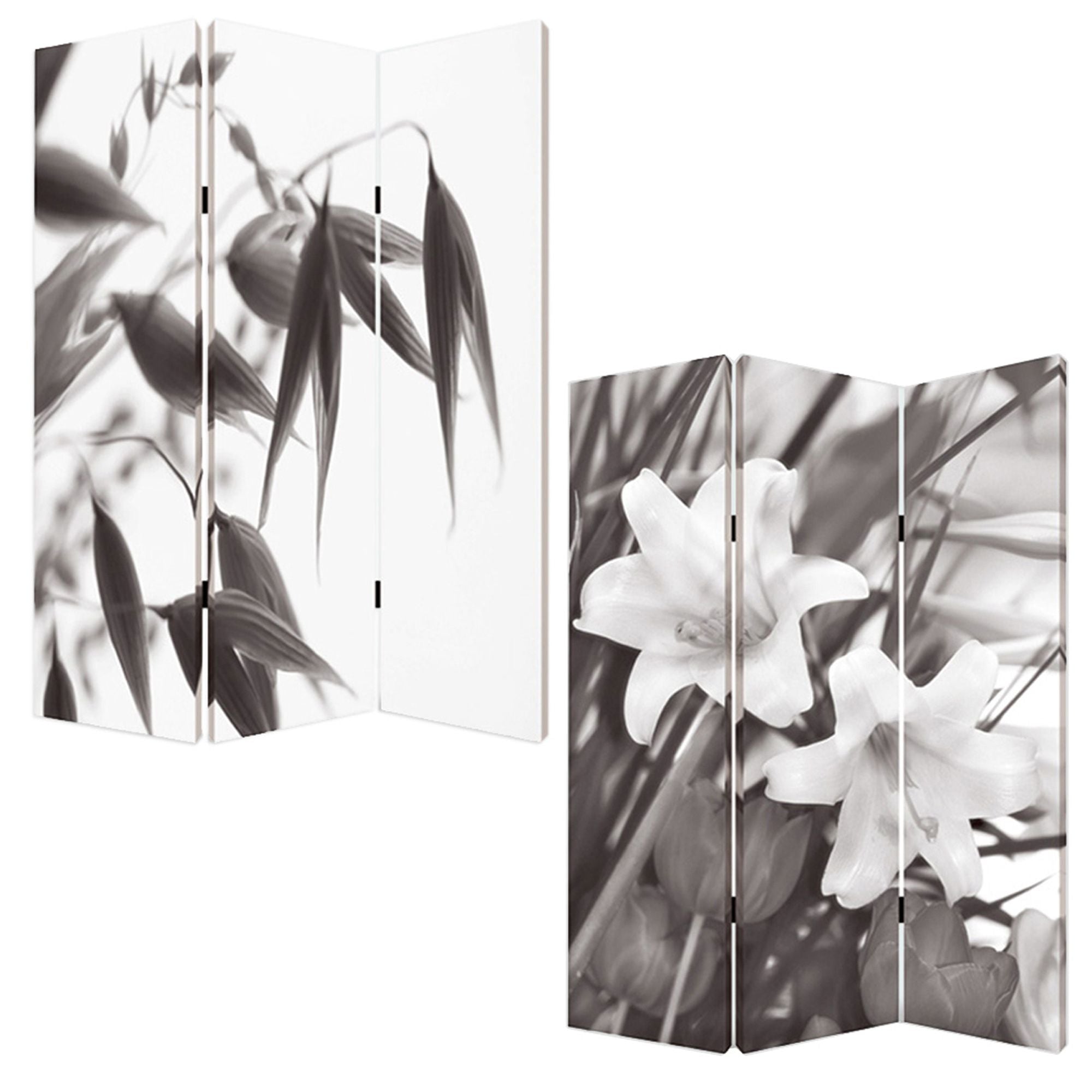 48" X 72" Multi Color Wood Canvas Screen-Room Dividers-DECOROLALA