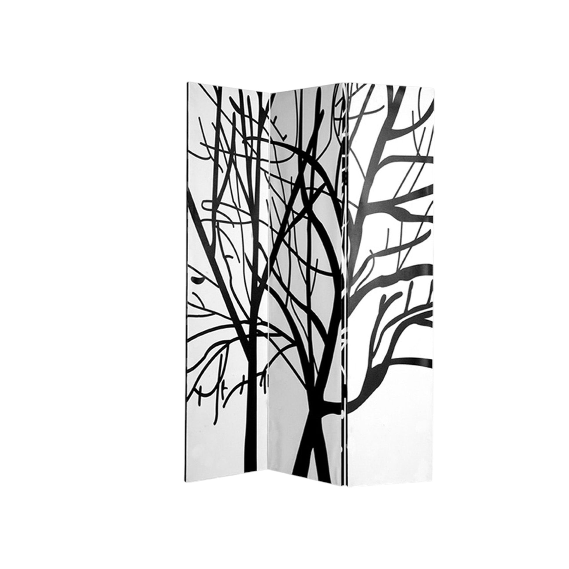 48" X 72" Multi Color Wood Canvas Tranquillity Screen-Room Dividers-DECOROLALA