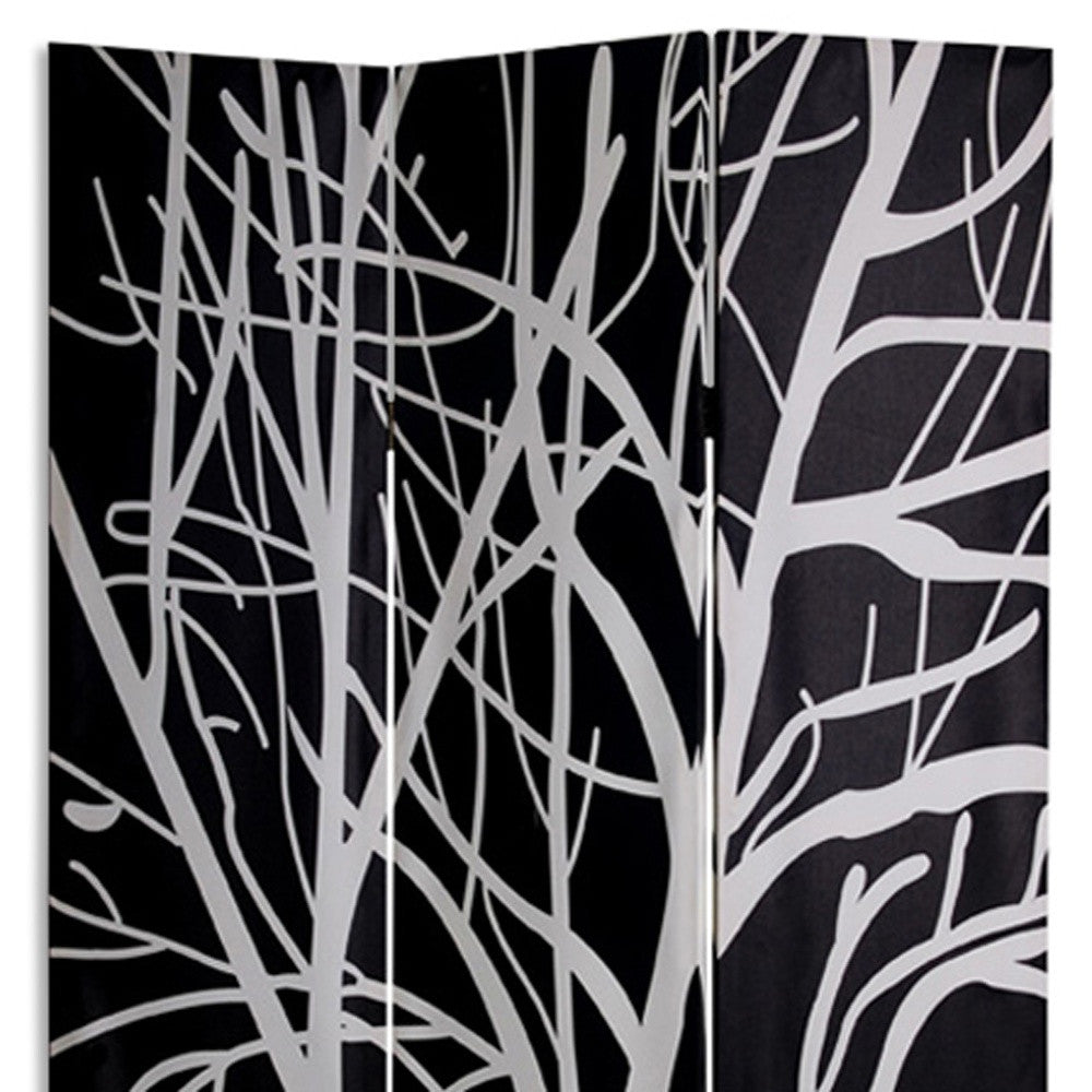 48" X 72" Multi Color Wood Canvas Tranquillity Screen-Room Dividers-DECOROLALA