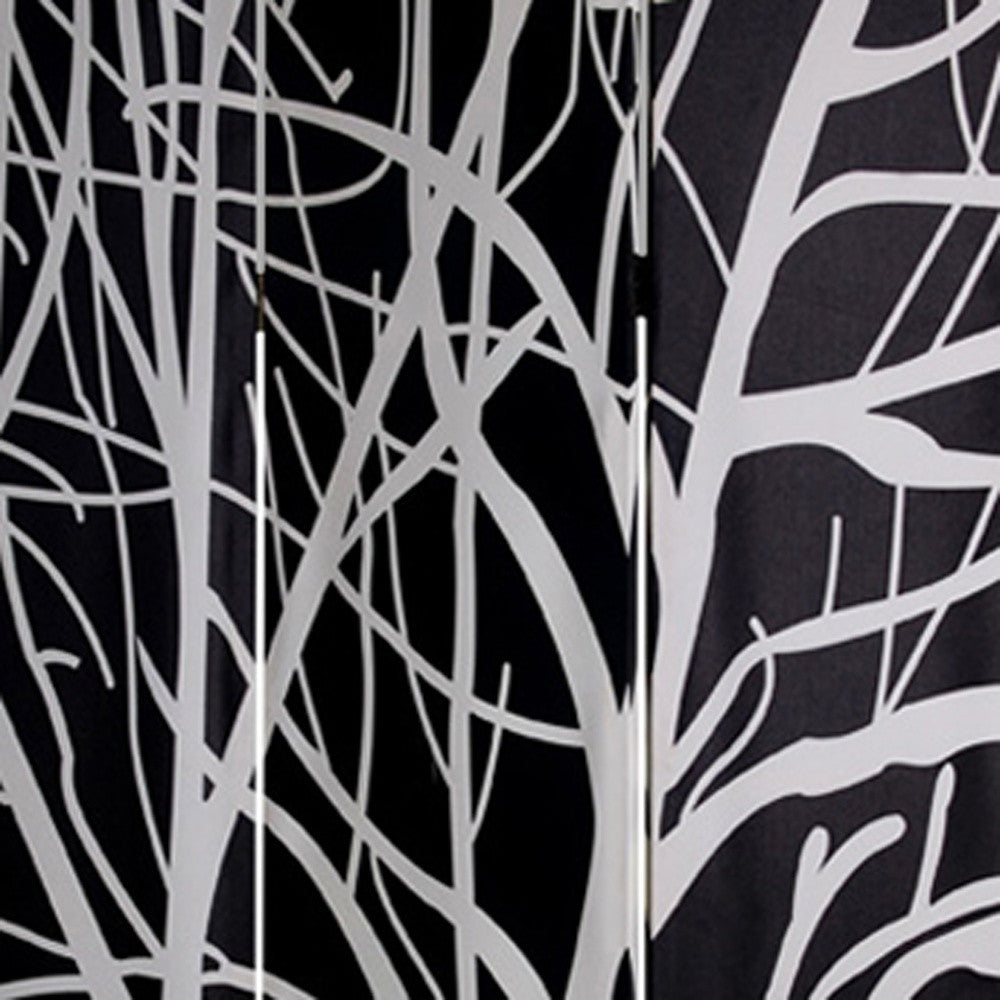 48" X 72" Multi Color Wood Canvas Tranquillity Screen-Room Dividers-DECOROLALA