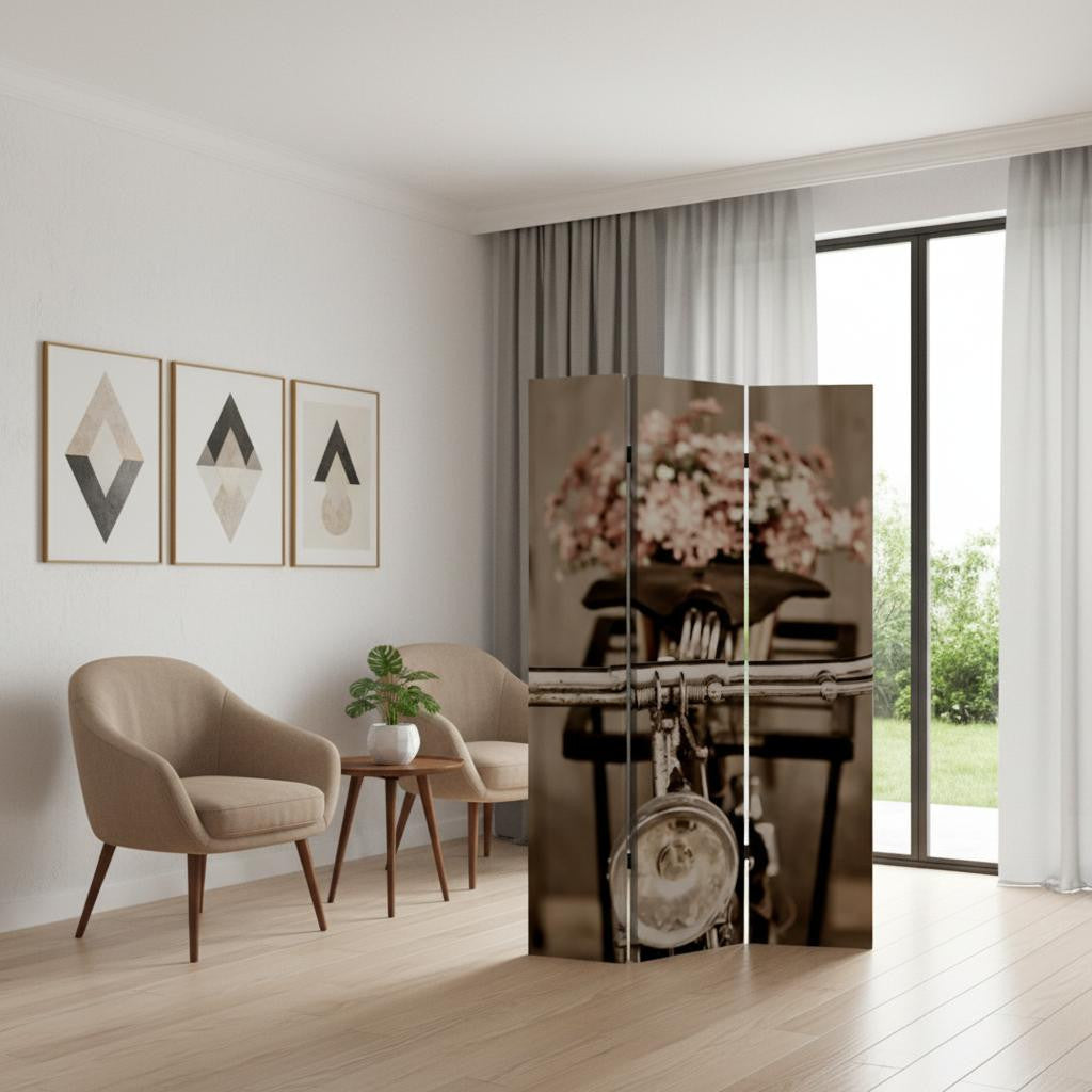 48" X 72" Multi Color Wood Canvas Valentine Screen-Room Dividers-DECOROLALA