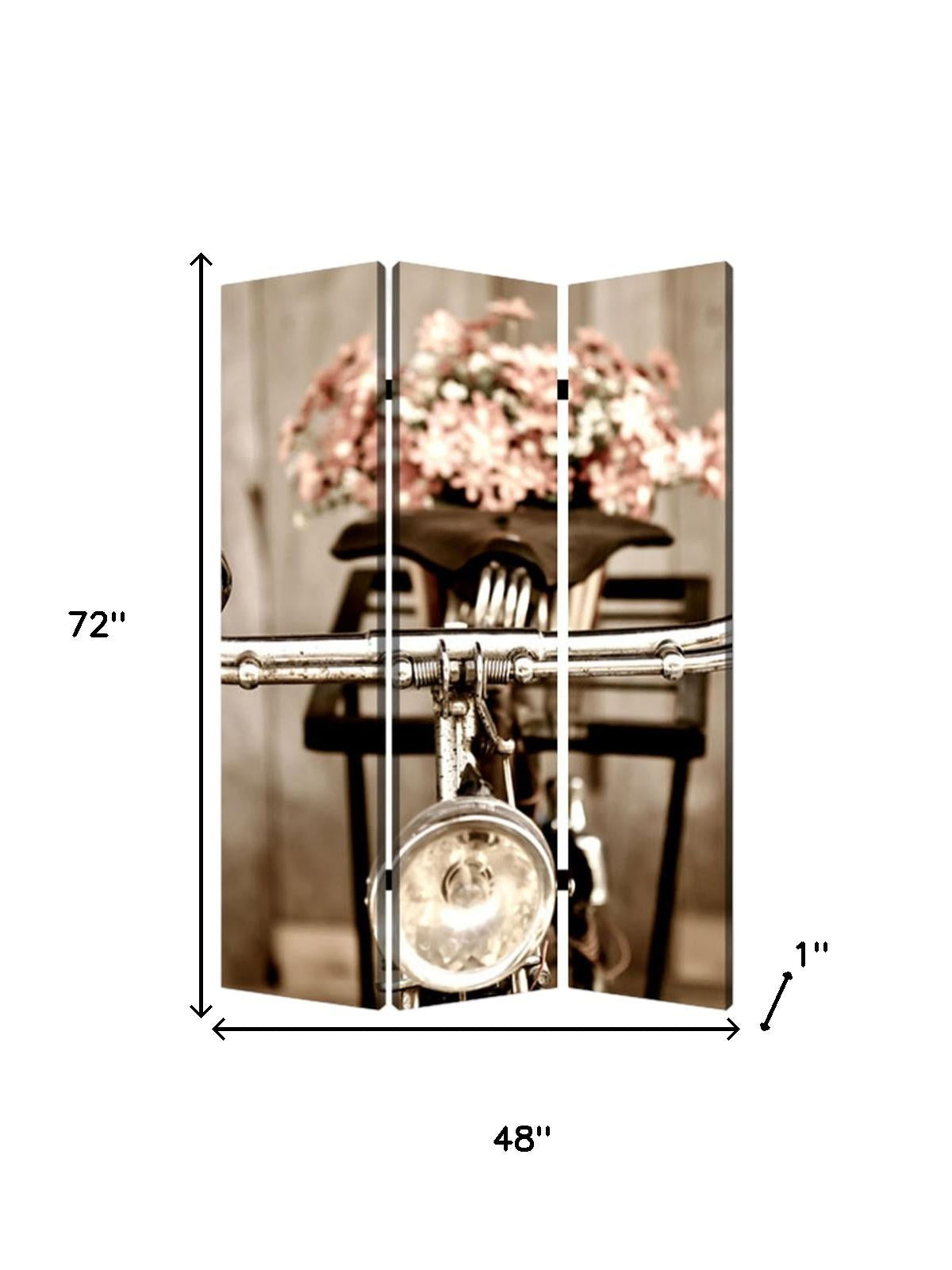 48" X 72" Multi Color Wood Canvas Valentine Screen-Room Dividers-DECOROLALA