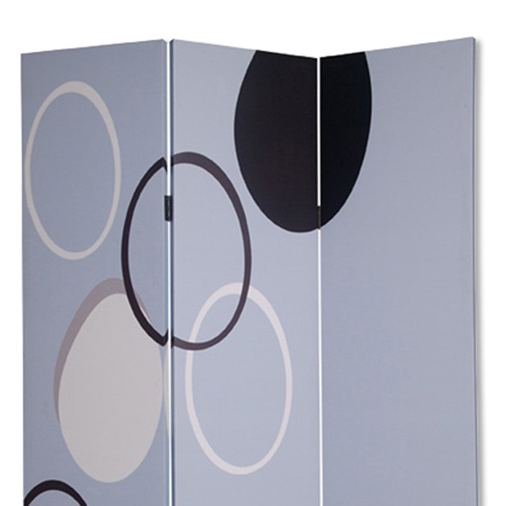 48" X 72" Muti Color Black Metal 3 Panel Screen-Room Dividers-DECOROLALA