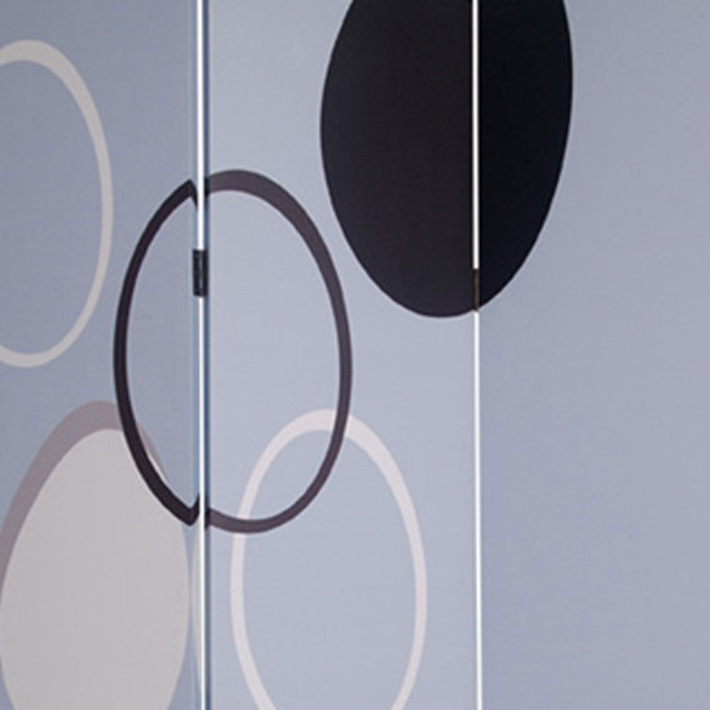 48" X 72" Muti Color Black Metal 3 Panel Screen-Room Dividers-DECOROLALA
