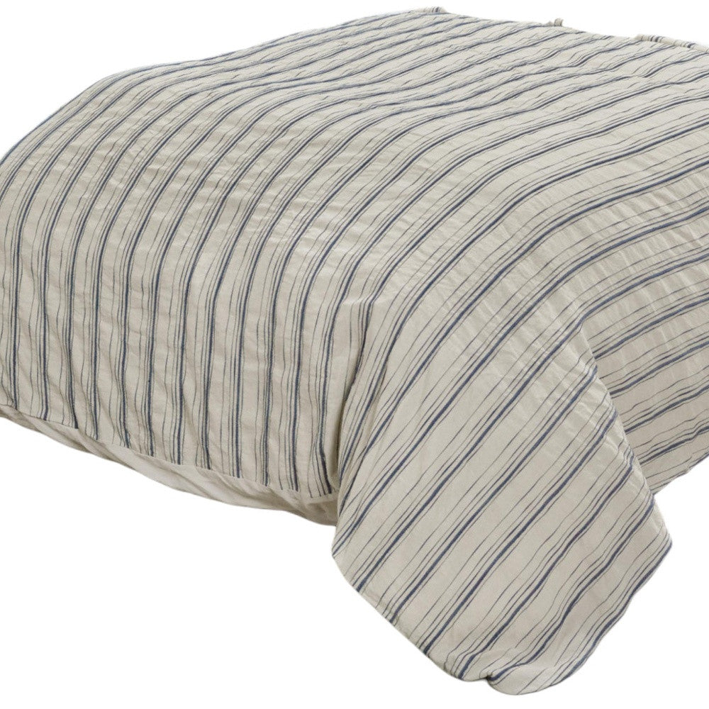 Natural King Linen 300 Thread Count Dry Clean Only Duvet Cover-Down Comforters and Duvets-DECOROLALA