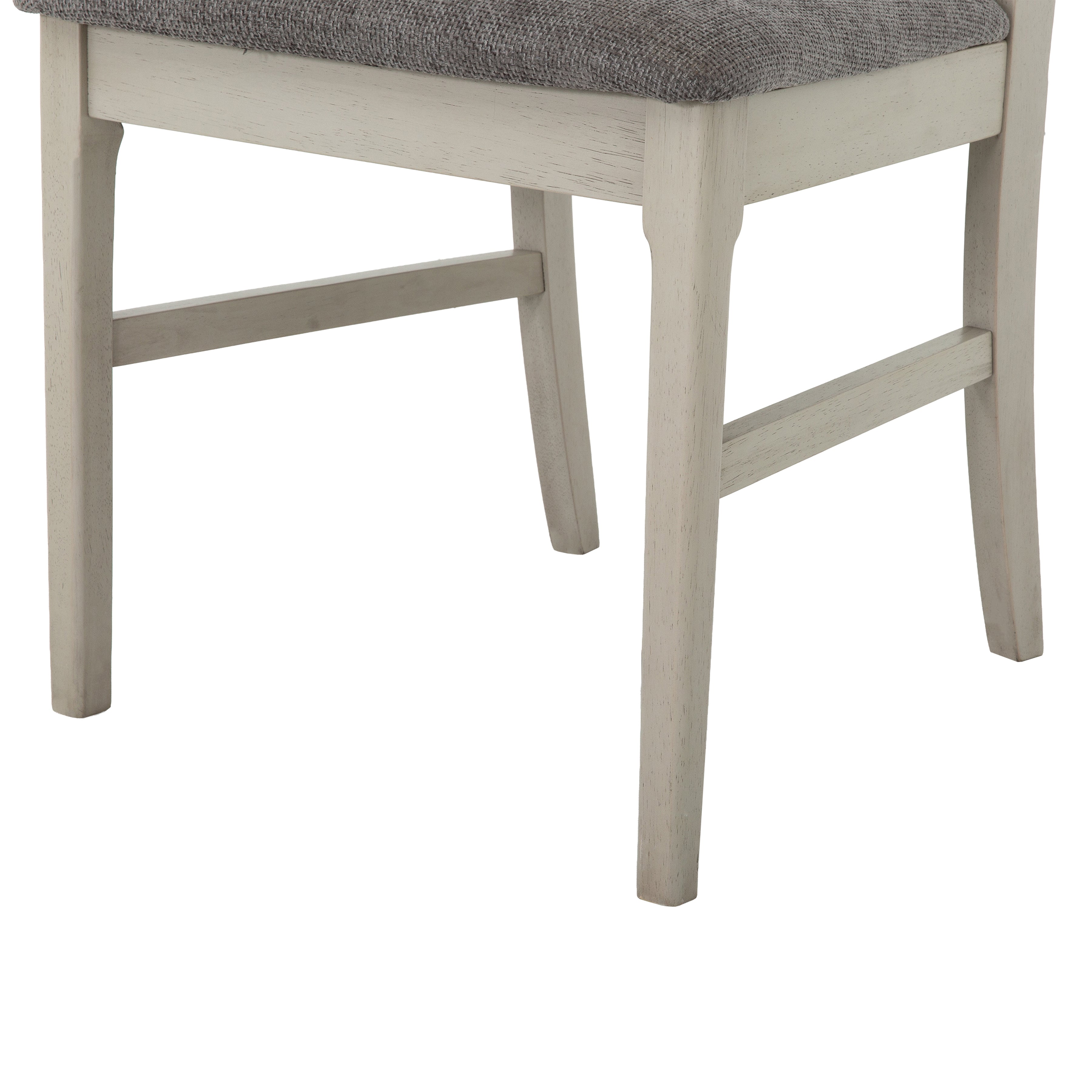 Moore 5-Piece Extendable Dining Set - Gray Rubberwood 59-83"W