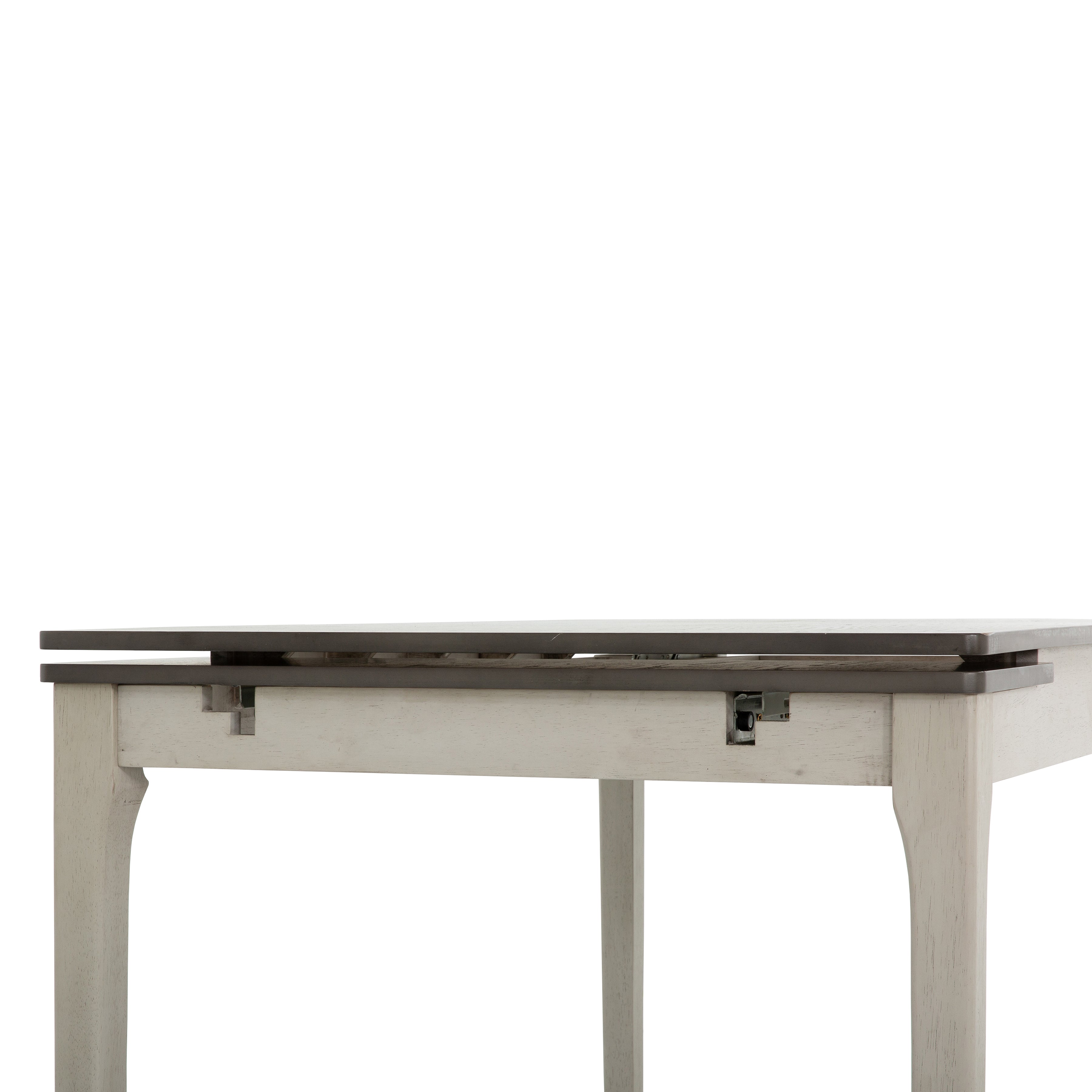 Moore 5-Piece Extendable Dining Set - Gray Rubberwood 59-83"W