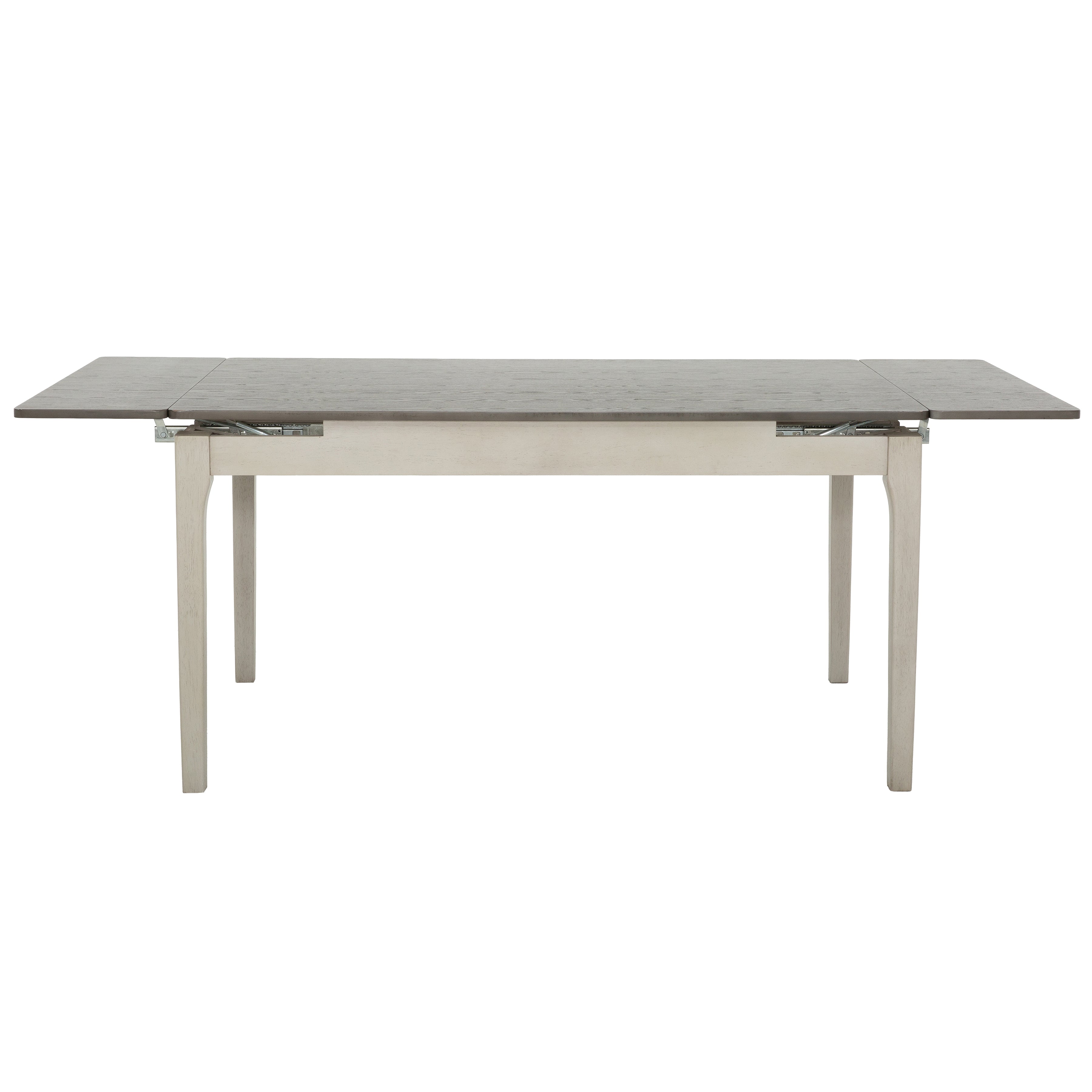 Moore 5-Piece Extendable Dining Set - Gray Rubberwood 59-83"W