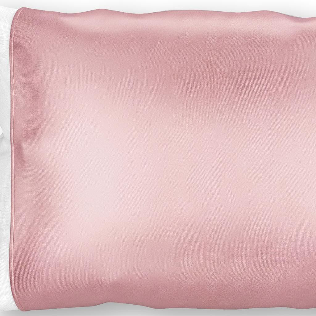 Dusty Rose Silk Open Ended Pillowcase-Bed Sheets-DECOROLALA