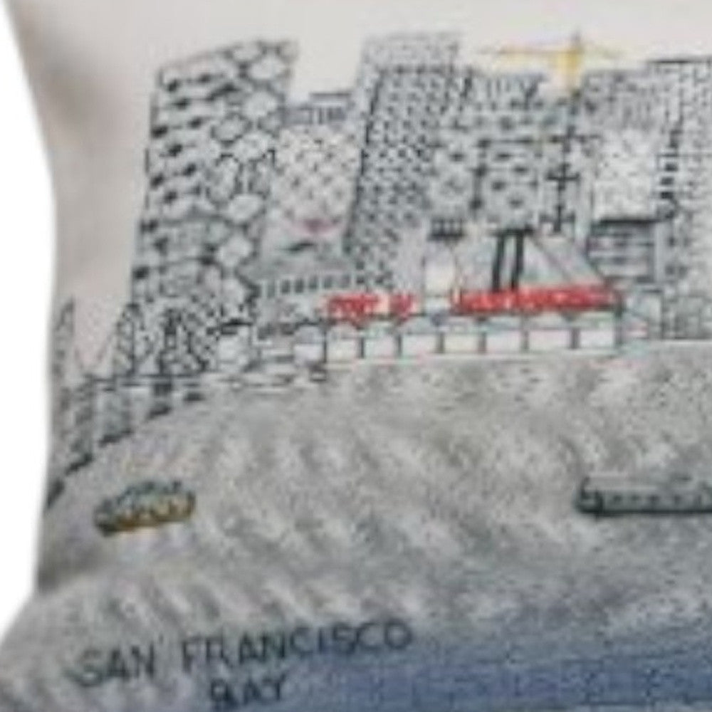 14" X 35" Cream Hometown Pride Wool Lumbar Throw Pillow-Accent Throw Pillows-DECOROLALA