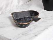 6" Black Novelty Cast Iron Handmade Vanity Tray-0