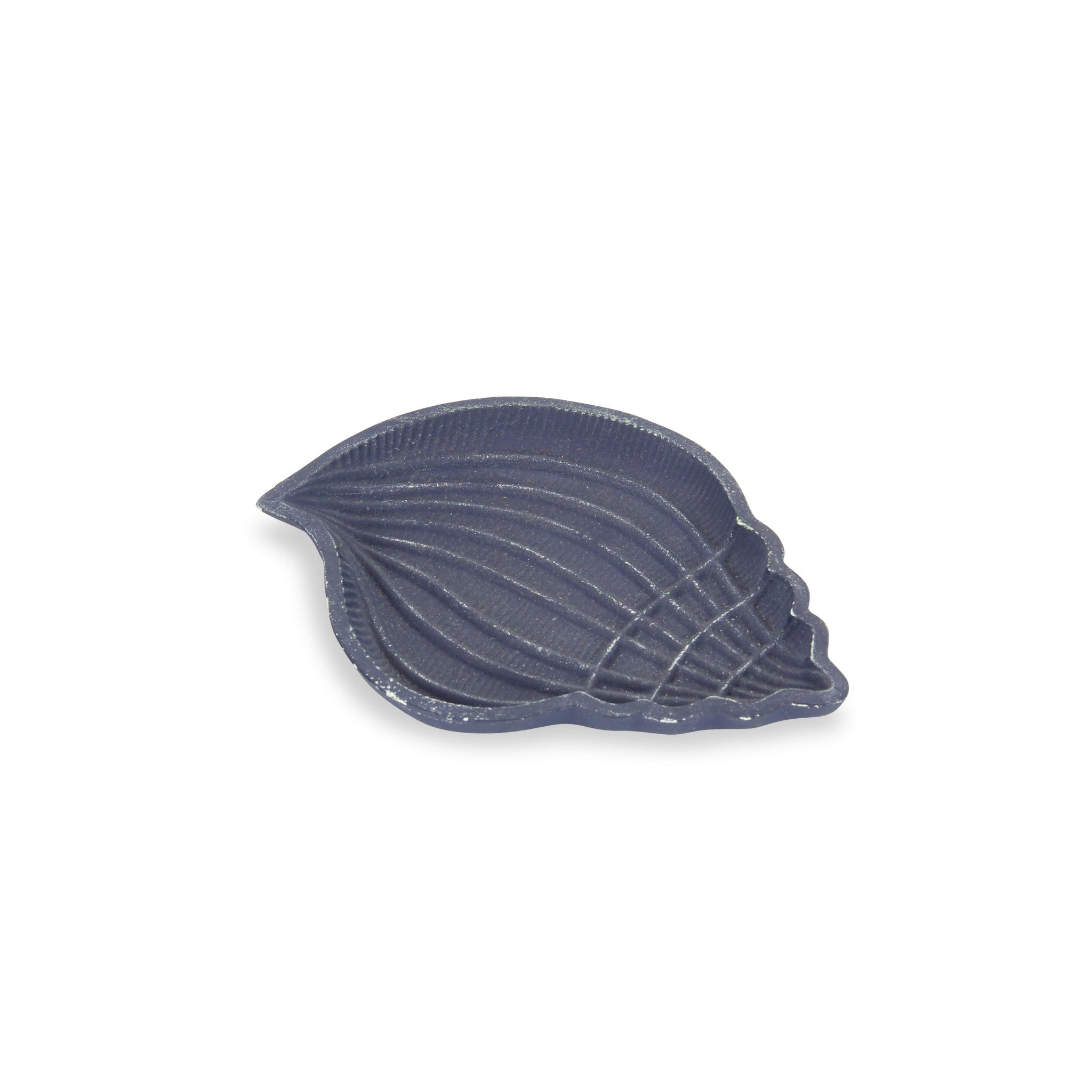 6" Blue Conch Shell Cast Iron Vanity Tray-3