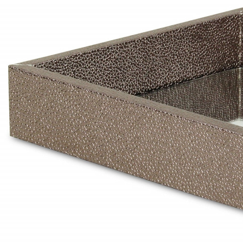10" Gray Rectangular Wood Handmade Tray-6