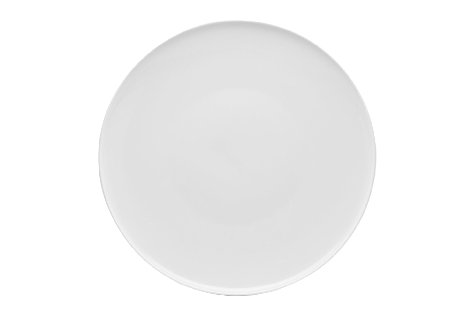 White Six Piece Round Coupe Porcelain Service For Six Dinner Plate Set-Dinnerware-DECOROLALA
