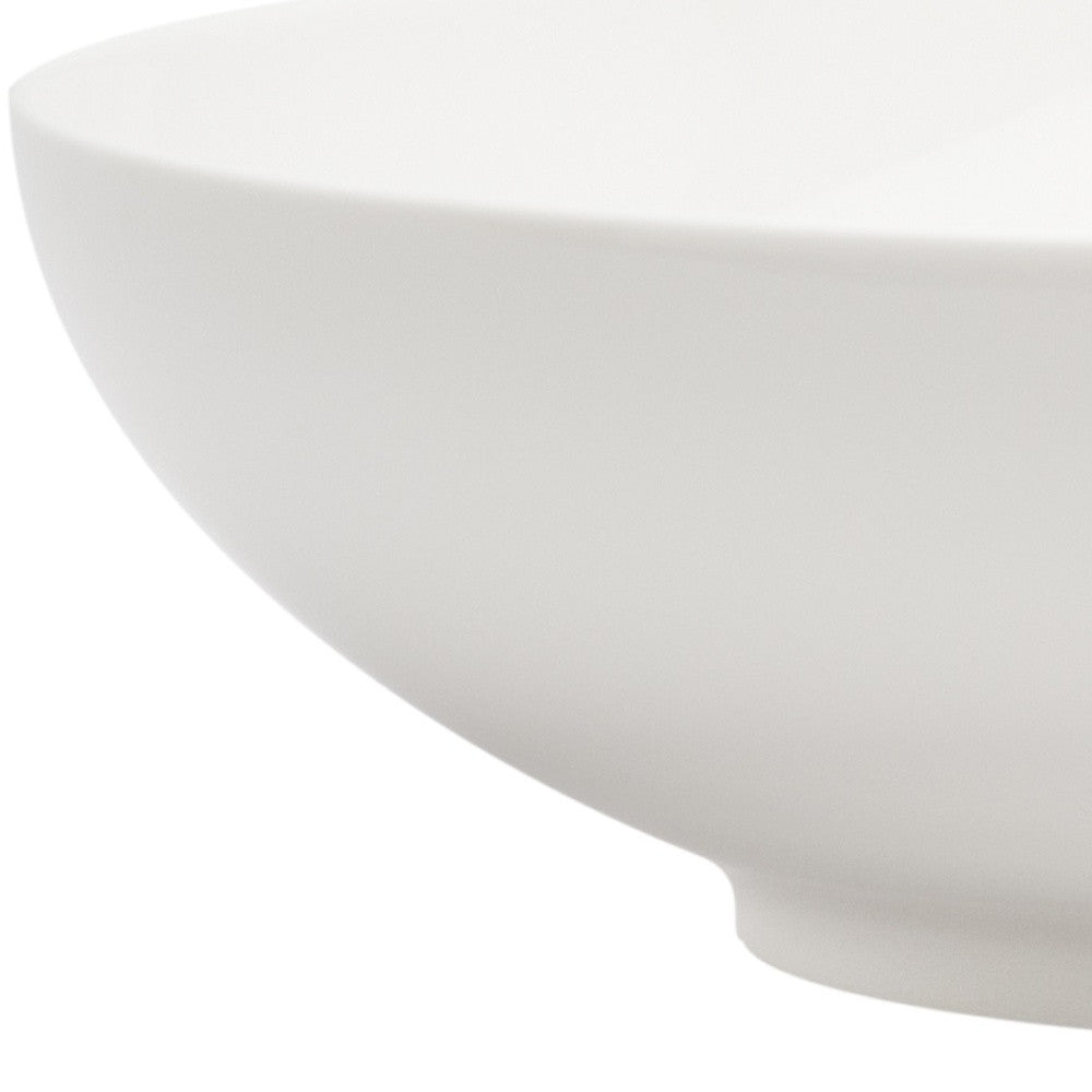 White Six Piece Porcelain Service For Six Bowl Set-Dinnerware-DECOROLALA
