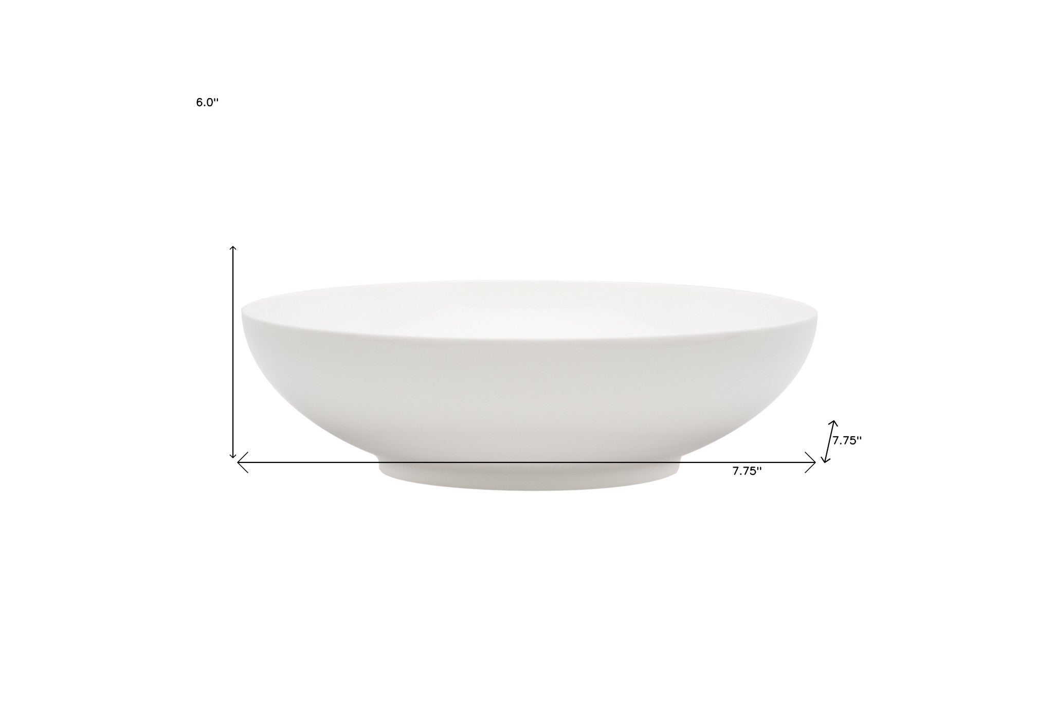White Six Piece Porcelain Service For Six Bowl Set-Dinnerware-DECOROLALA