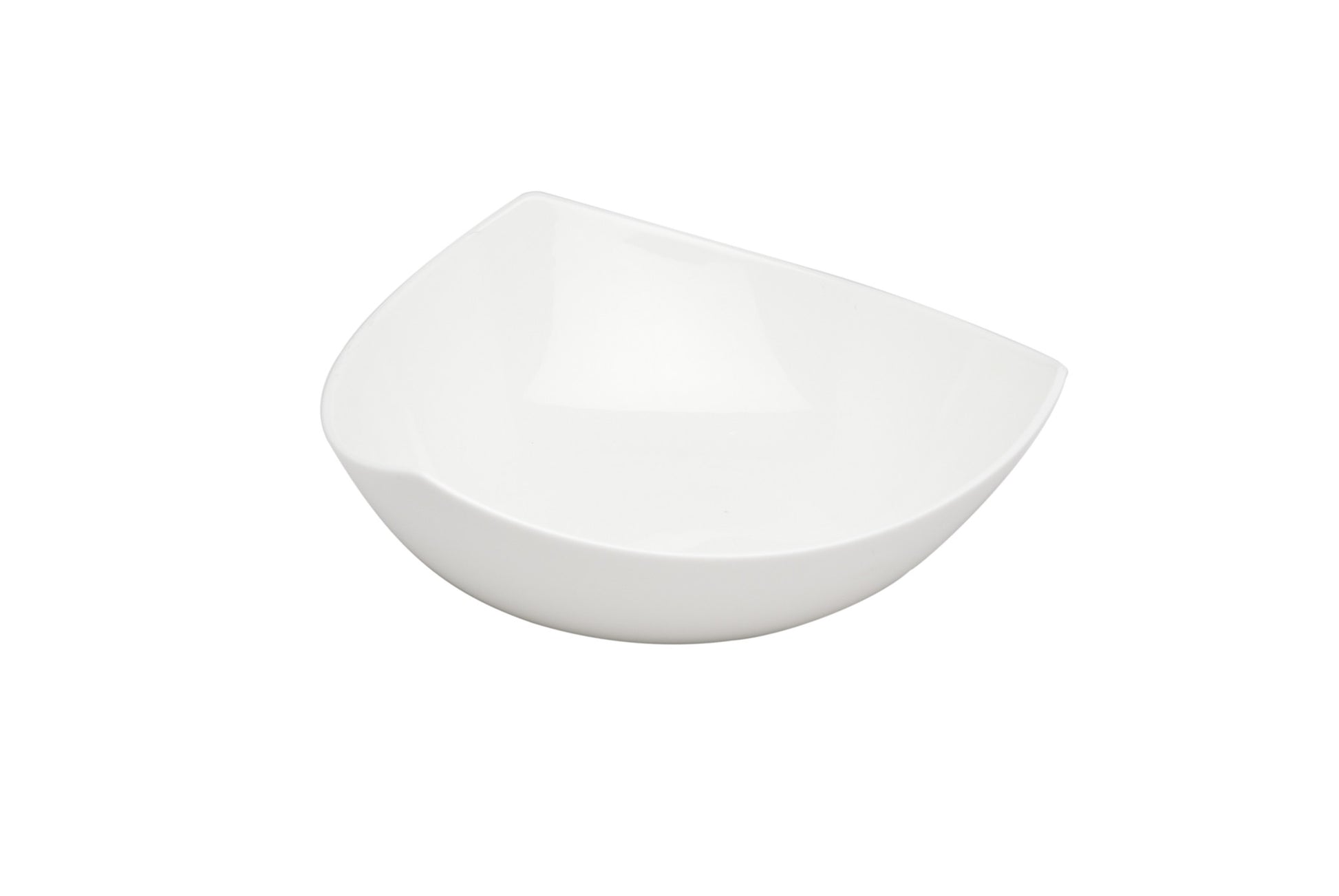 White Six Piece Triangle Bone China Service For Six Bowl Set-1