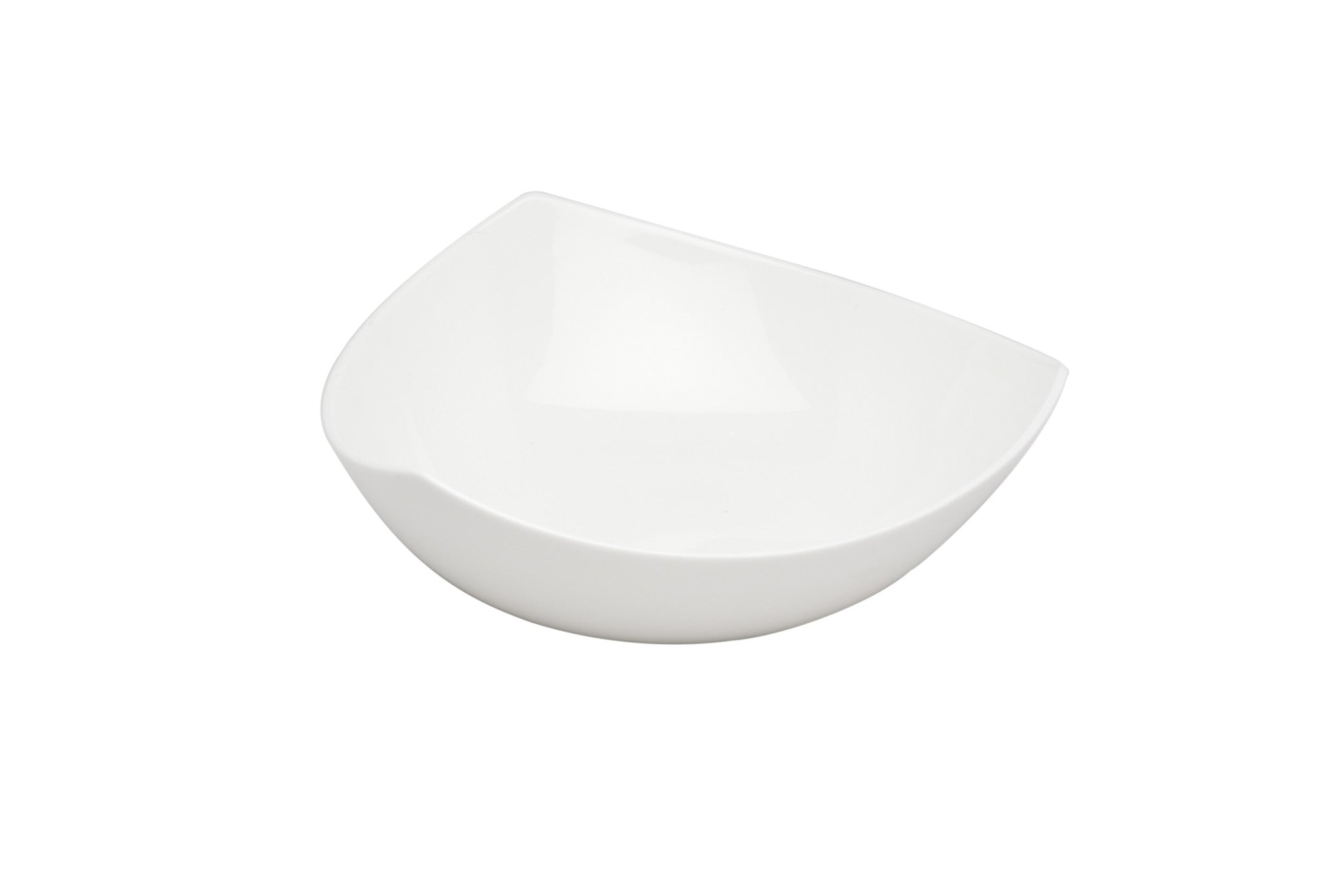 White Six Piece Triangle Bone China Service For Six Bowl Set-1