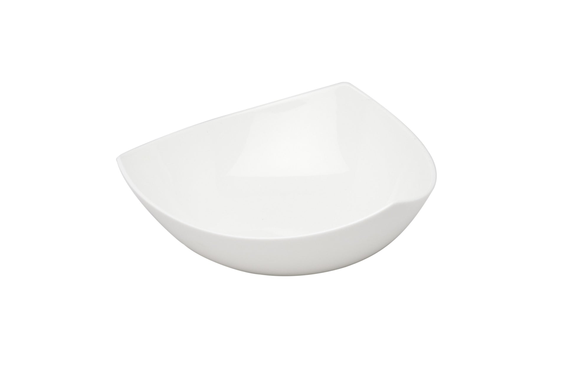 White Six Piece Triangle Bone China Service For Six Bowl Set-2